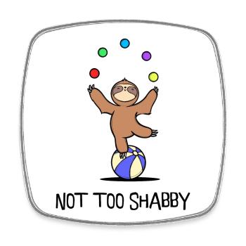 Funny Sloth Statement Mammal Zoo Animal Relax - Square fridge magnet - white - Front