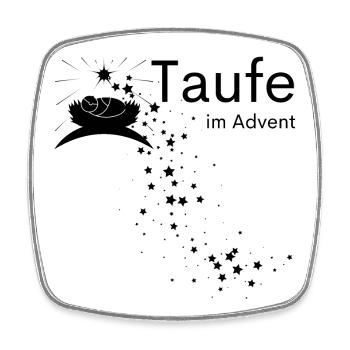 Taufe im Advent Segen der Geburt Christi Stern - Viereckiger Kühlschrankmagnet - Weiß - Vorne