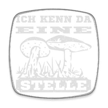 Pilze in der Natur  - Viereckiger Kühlschrankmagnet - Weiß - Vorne