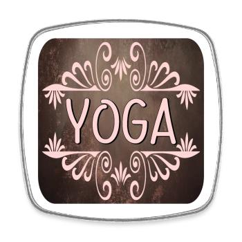 YOGA GIFTS - SPORTS - Square fridge magnet - white - Front
