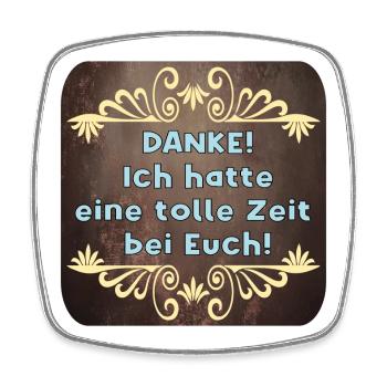 DANKESCHÖN GESCHENKE - ABSCHIED NEHMEN - Viereckiger Kühlschrankmagnet - Weiß - Vorne