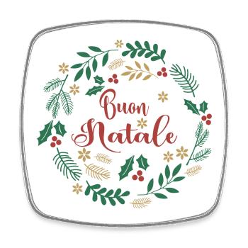 Merry Christmas T-Shirt Merry Christmas T-Shirt - Square fridge magnet - white - Front
