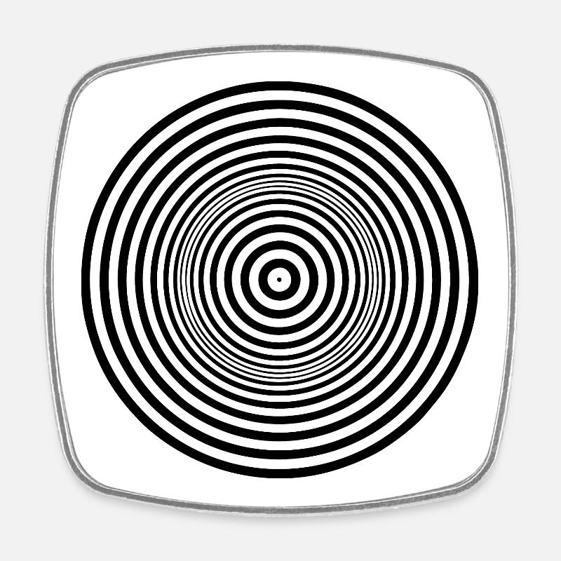 Paranoia - Viereckiger Kühlschrankmagnet - Weiß