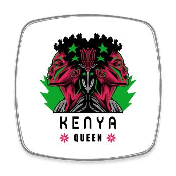 Kenia Königin - Viereckiger Kühlschrankmagnet - Weiß - Vorne