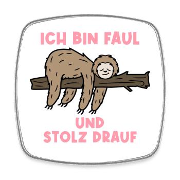 Chillen Schlafen Tier Statement Urwald Faultier - Viereckiger Kühlschrankmagnet - Weiß - Vorne