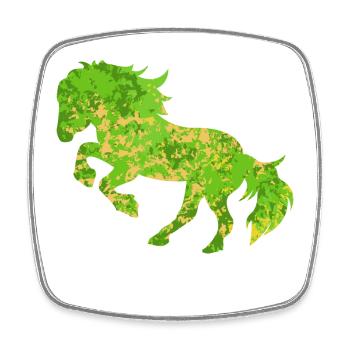 Horses Gallop Icelandic Horses Arabian Trot Horse Love - Square fridge magnet - white - Front