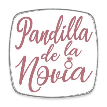 Pandilla de la Novia Bride's Gang Bridesmaid Gift - Square fridge magnet - white - Front