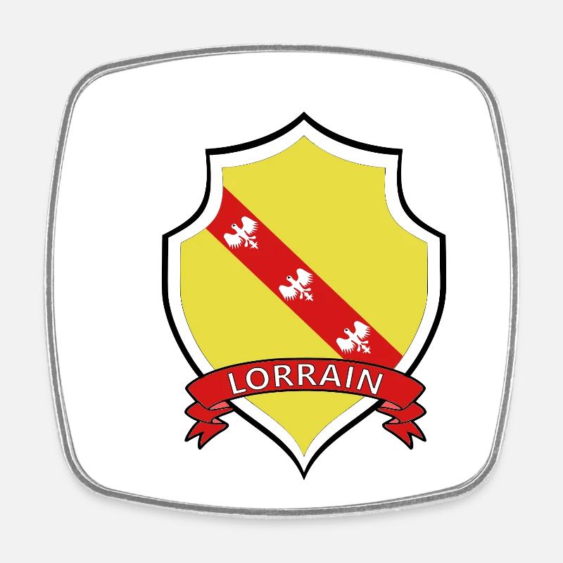 Lorrain - Magnet carré - blanc