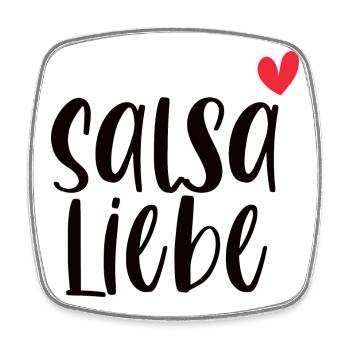 Salsa Liebe! Tänzerin Tänzer tanzen Geschenk - Viereckiger Kühlschrankmagnet - Weiß - Vorne