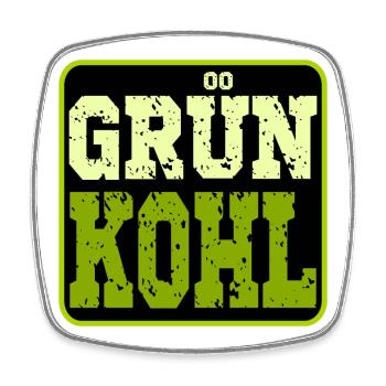 GRÜNKOHL - WINTERGEMÜSE - KOHLGERICHTE - KOHL - Viereckiger Kühlschrankmagnet - Weiß - Vorne