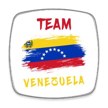 Team Venezuela - Viereckiger Kühlschrankmagnet - Weiß - Vorne
