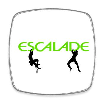 Escalation - Square fridge magnet - white - Front