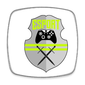 E sports - Magnet carré - blanc - Devant
