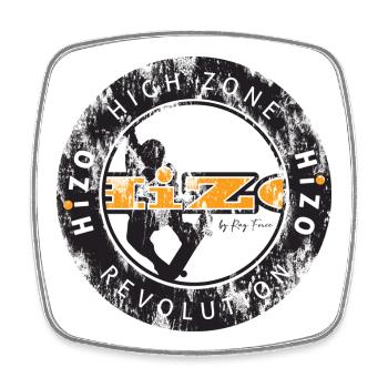 Révolution HiZo - Magnet carré - blanc - Devant