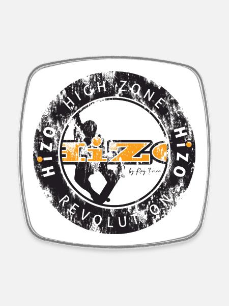 HiZo Revolution - Square fridge magnet - white