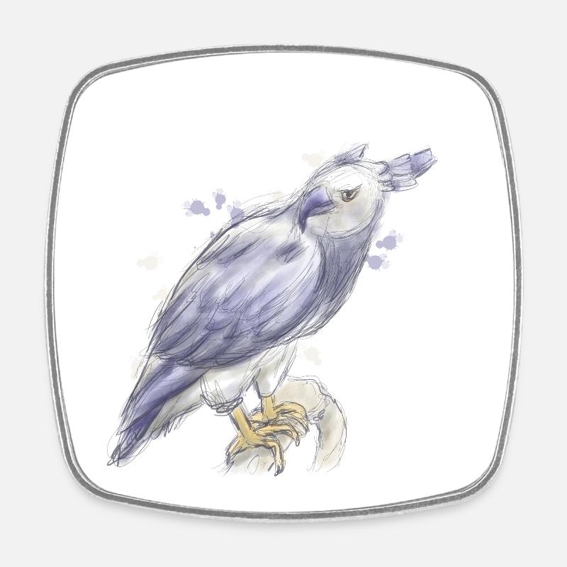 Harpie - Magnet carré - blanc