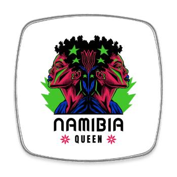 Namibia Königin - Viereckiger Kühlschrankmagnet - Weiß - Vorne