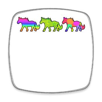 Gallop horse lover horses horse love Icelandic horses - Square fridge magnet - white - Front
