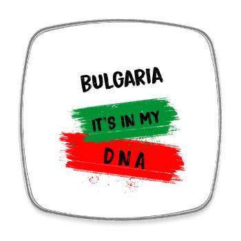 Bulgarien ist in meiner DNA - Viereckiger Kühlschrankmagnet - Weiß - Vorne