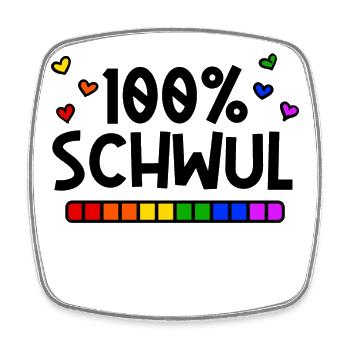 Schwul Lgbt Stolz Rechte Homosexueller Statement - Viereckiger Kühlschrankmagnet - Weiß - Vorne