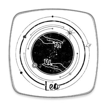 Midnight Spark Lone Star - Square fridge magnet - white - Front