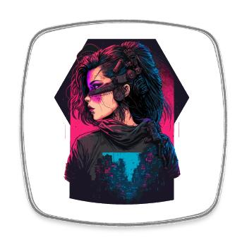 Science Fiction Lady l’excellent cadeau pour - Magnet carré - blanc - Devant