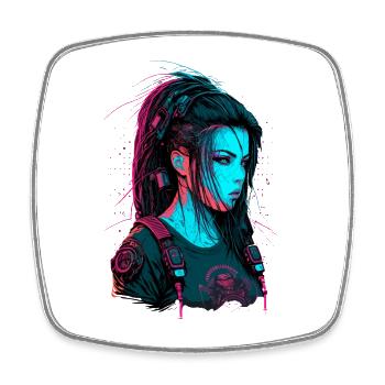 Breathtaking Digital Painting of a Science - Square fridge magnet - white - Front