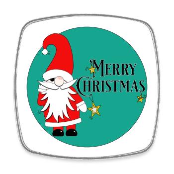 Merry Christmas - Viereckiger Kühlschrankmagnet - Weiß - Vorne