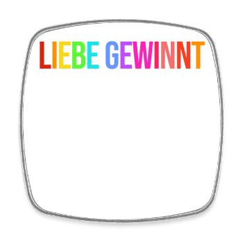 Lesbisch Schwul Lgbt Liebe Statement Sexualität - Viereckiger Kühlschrankmagnet - Weiß - Vorne