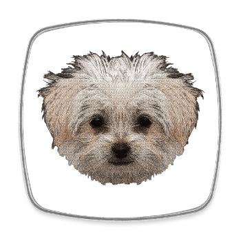 Tiermotiv für tochter, maltipoo - Viereckiger Kühlschrankmagnet - Weiß - Vorne