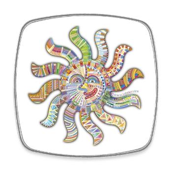 Thought-of-you-sun - Square fridge magnet - white - Front