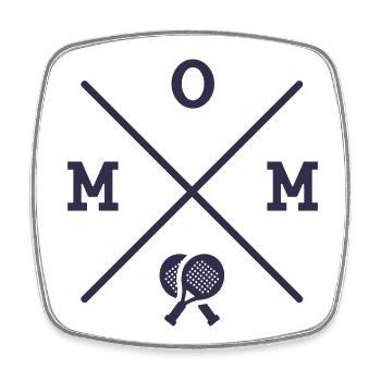 Padel tennis mother padel player padel - Square fridge magnet - white - Front