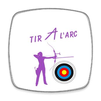Archery - Square fridge magnet - white - Front