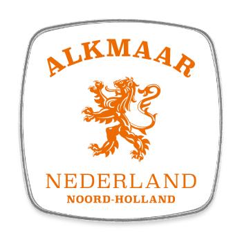 ALKMAAR Nederland Niederlande Pays-Bas - Magnet carré - blanc - Devant