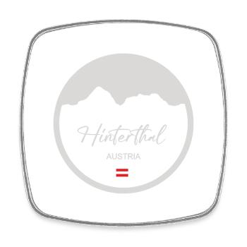 Hinterthal Austria Mountain Circle - Viereckiger Kühlschrankmagnet - Weiß - Vorne