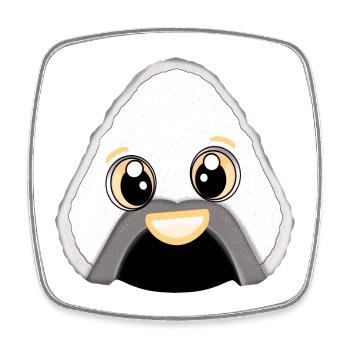 ONIGIRI - KAWAII SUSHI - LUSTIG - Viereckiger Kühlschrankmagnet - Weiß - Vorne