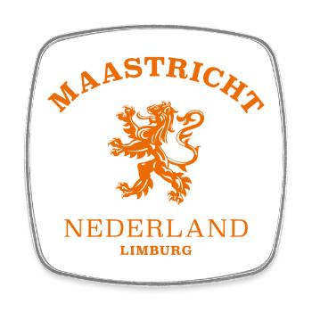 MAASTRICHT Nederland Niederlande Pays-Bas - Magnet carré - blanc - Devant