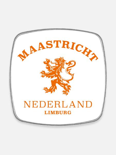 MAASTRICHT Nederland Niederlande Netherlands - Viereckiger Kühlschrankmagnet - Weiß