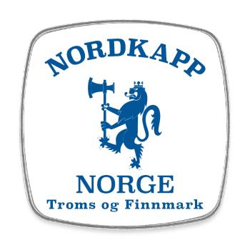 NORDKAPP Norwegen Norway Norge - Square fridge magnet - white - Front