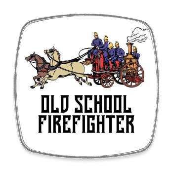 Professional Fire Brigade Firefighter Fire Brigade Statement - Square fridge magnet - white - Front