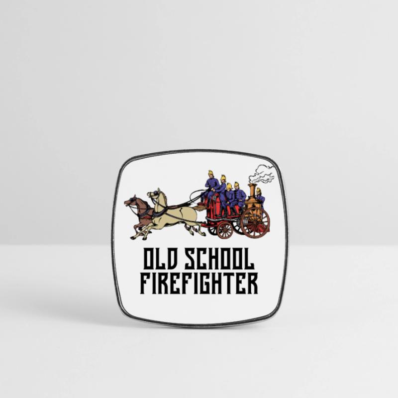 Professional Fire Brigade Firefighter Fire Brigade Statement Square fridge magnet