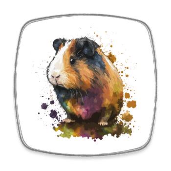 Hamster Illustration - Magnet carré - blanc - Devant