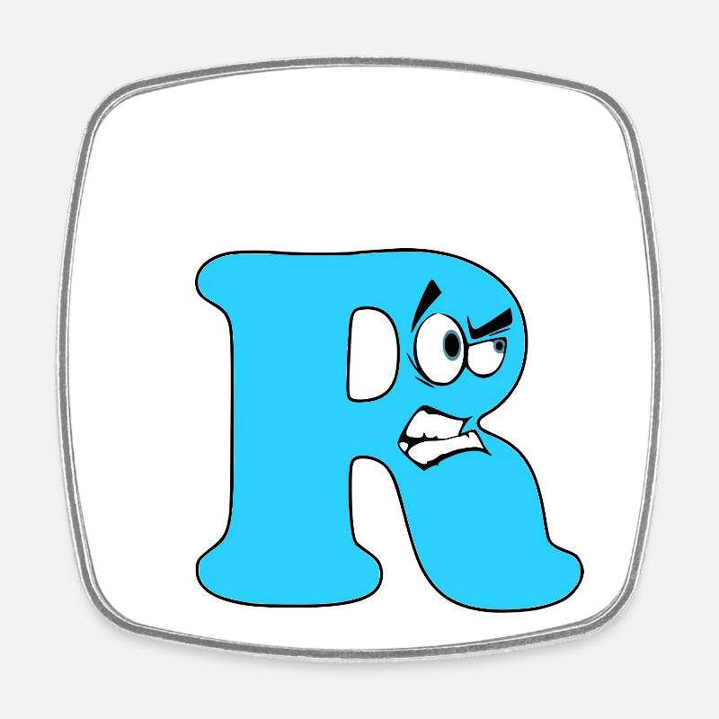 R - Magnet carré - blanc