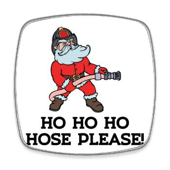 Professional Fire Brigade Statement Volunteer Fire Brigade - Square fridge magnet - white - Front