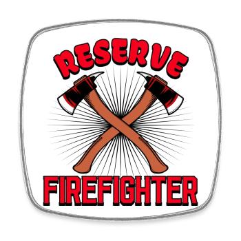 Fire Brigade Statement Professional Fire Brigade Fire Protection - Square fridge magnet - white - Front