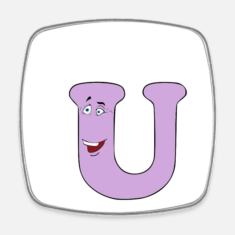 U - Magnet carré - blanc