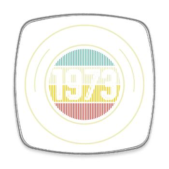 Vintage 1973 Original Parts Badge - Square fridge magnet - white - Front