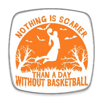 Basketball Player Quote - Square fridge magnet - white - Front