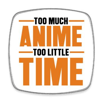 Anime Statement Asiatisch Japanisch Nerdy Manga - Viereckiger Kühlschrankmagnet - Weiß - Vorne