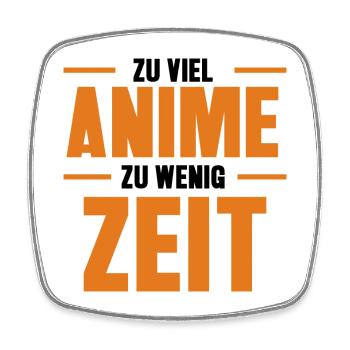 Japanisch Statement Nerdy Manga Anemi Otaku - Viereckiger Kühlschrankmagnet - Weiß - Vorne